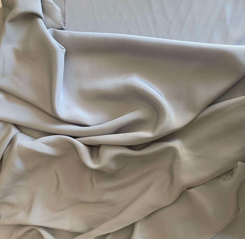 Light Gray - 16mm Silk Crepe de Chine Fabric