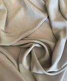 Light Gray - 16mm Silk Crepe de Chine Fabric