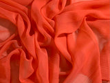 Salmon Coral  - 8mm Silk Chiffon Fabric