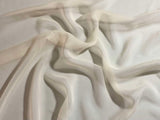 Cream  - 8mm Silk Chiffon Fabric