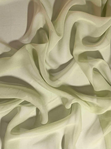 Pastel Green  - 8mm Silk Chiffon Fabric