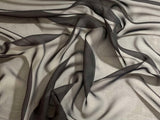 Black - 8mm Silk Chiffon Fabric 45" wide