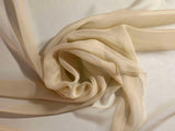 Beige - 8mm Silk Chiffon Fabric