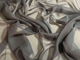 Medium Gray  - 8mm Silk Chiffon Fabric