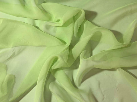 Spring Green - 8mm Silk Chiffon Fabric