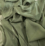 Olive Green  - 8mm Silk Chiffon Fabric