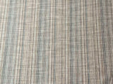 Blue & Beige Plaid 100% Linen Fabric - Medium Weight