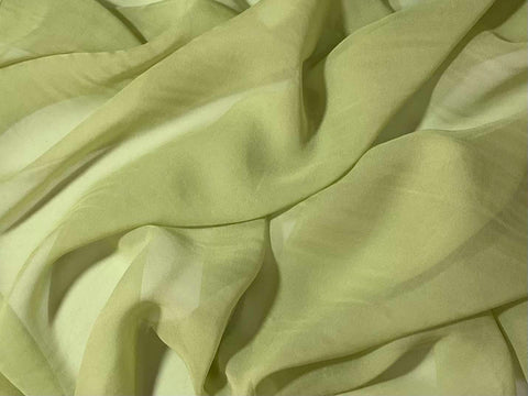 Pistachio Green - 8mm Silk Chiffon Fabric