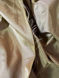 Iridescent Golden Beige - 100% Silk Taffeta Fabric