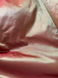 Iridescent Golden Blush Red - 100% Silk Taffeta Fabric