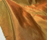 Iridescent Rust/Olive Green - 100% Silk Taffeta Fabric