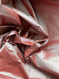 Iridescent Muted Red - 100% Silk Taffeta Fabric