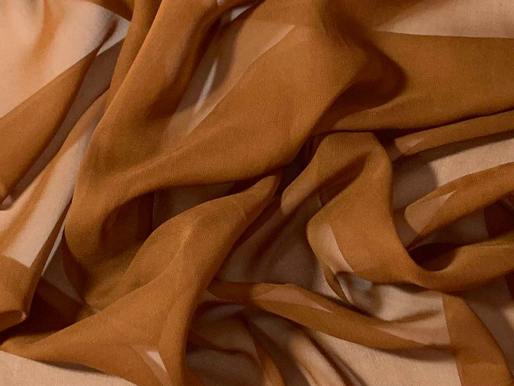 Copper - 8mm Silk Chiffon Fabric