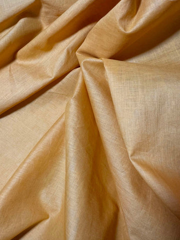 Pastel Persimmon Orange 100% Linen Fabric