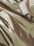 Iridescent Golden Beige - 100% Silk Taffeta Fabric