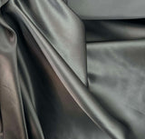 Dark Smoke Gray - 100% Silk Charmeuse Fabric