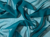 Teal Green  - 8mm Silk Chiffon Fabric