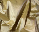 Iridescent Antique Gold - 100% Silk Taffeta Fabric