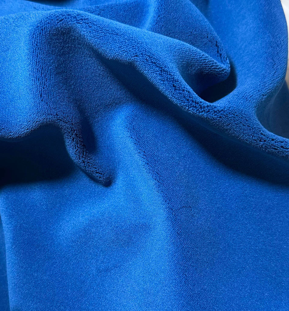 Royal Sapphire Blue - Upholstery Weight Velvet Fabric