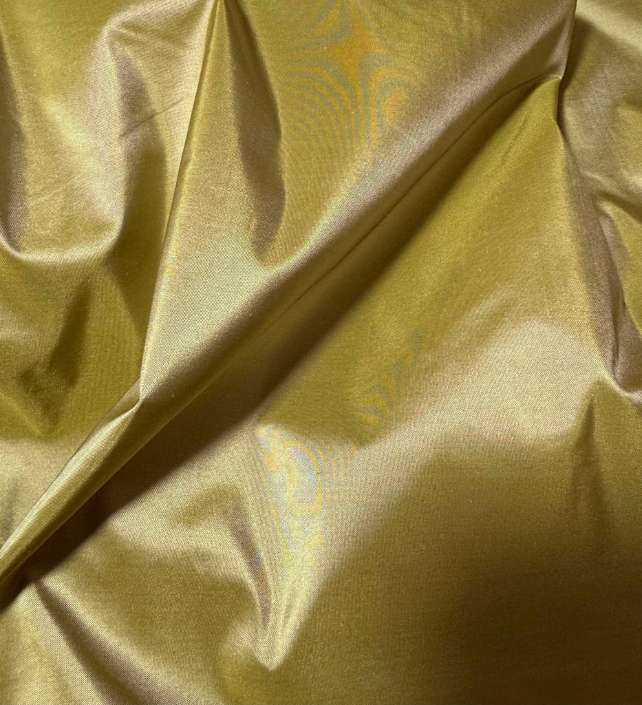 Iridescent Antique Gold - 100% Silk Taffeta Fabric