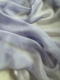 Wisteria Pale Lavender Purple - Crinkle Silk Chiffon Fabric