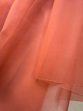 Peach Rose - 100% Silk Organza