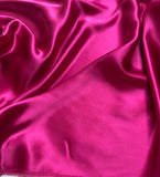 Deep Fuchsia Pink - 100% Silk Charmeuse Fabric