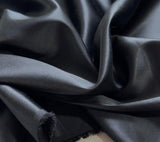 Black STRETCH Silk Charmeuse Fabric