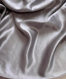 Dusty Lavender Gray - 100% Silk Hammered Charmeuse Fabric