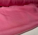 Bubblegum Pink - Crinkle Silk Chiffon Fabric