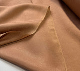 Copper Terra Cotta Crackle - 100% Silk Jacquard Fabric