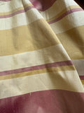 Rust & Gold Stripe - Silk Dupioni Fabric