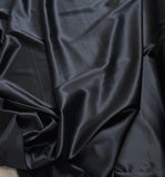 Black STRETCH Silk Charmeuse Fabric