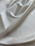 Cream - Stretch Silk Charmeuse Fabric 54" width