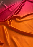 Ombre Sunset - 100% Silk Hammered Charmeuse Fabric