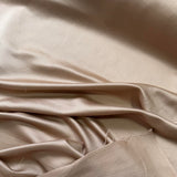 Pale Rose Gold Champagne - Silk/Rayon Satin Fabric