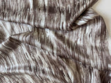 Taupe Woodgrain Print - 100% Silk Charmeuse Fabric