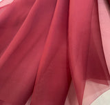 Brick Red - 100% Silk Organza Fabric