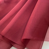 Brick Red - 100% Silk Organza Fabric