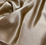 Toasty Brown - 100% Silk Charmeuse Fabric