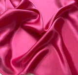 Bubblegum Pink - 100% Silk Charmeuse Fabric