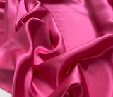 Bubblegum Pink - 100% Silk Charmeuse Fabric