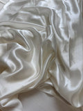 Ivory - 100% Silk Charmeuse Fabric 54" width