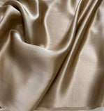 Toasty Brown - 100% Silk Charmeuse Fabric