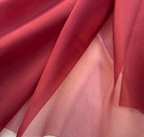 Brick Red - 100% Silk Organza Fabric