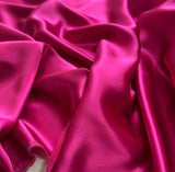 Deep Fuchsia Pink - 100% Silk Charmeuse Fabric