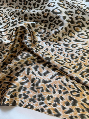 Leopard Spots - 100% Silk Charmeuse Fabric 54" width