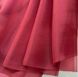 Brick Red - 100% Silk Organza Fabric