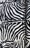 Black & White Zebra Stripes - 16mm Silk Crepe de Chine Fabric