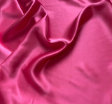 Bubblegum Pink - 100% Silk Charmeuse Fabric